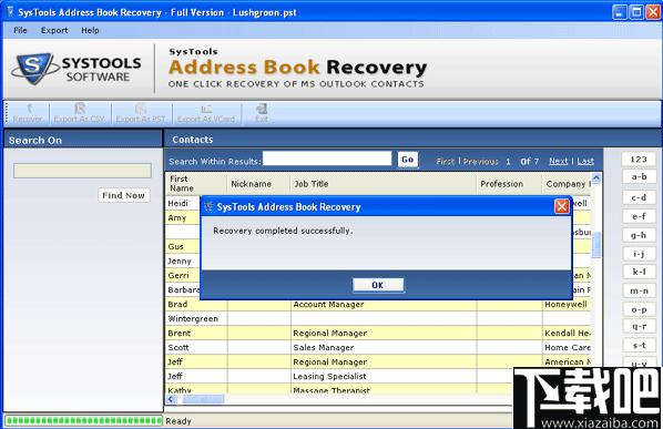 SysTools Address Book Recovery下载,数据恢复,邮箱恢复