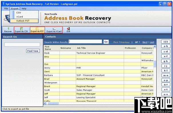 SysTools Address Book Recovery下载,数据恢复,邮箱恢复